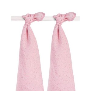 JOLLEIN Detské osušky 2 ks (115 x 115 cm) - Mini dots Blush pink