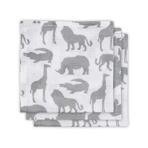 JOLLEIN Uteráčiky 3 ks (31 x 31 cm) - Safari Stone grey