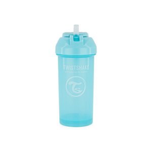 TWISTSHAKE Fľaša netečúca so slamkou 360 ml pastelovo modrá 6m+