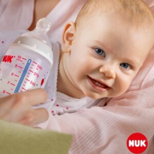 NUK Dojčenská ľahev First Choice Temperature Control 150 ml ružová