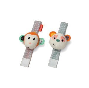 INFANTINO Hrkálky na ruku Opička a Panda