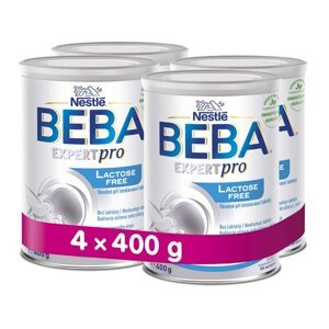 4x BEBA EXPERTpro Lactose free, počiatočná dojčenská výživa, 0+, 400 g