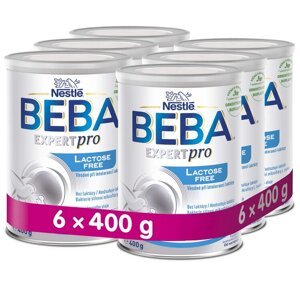 6x BEBA EXPERTpro Lactose free, počiatočná dojčenská výživa, 0+, 400 g