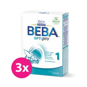 3x BEBA OPTIPRO® 1 Mlieko počiatočné dojčenské, 500 g​