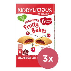 3x KIDDYLICIOUS Koláčiky jahodové 132g