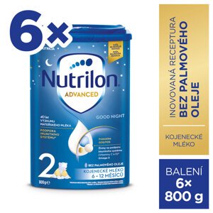 EXP: 02.06.2024 NUTRILON Mlieko následné dojčenské 2 Advanced Good Night 6x 800 g, 6+