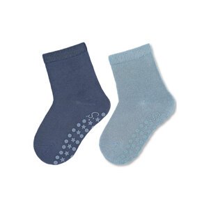 STERNTALER Ponožky protišmykové Banbusové ABS 2ks v balení modrá chlapec veľ. 18 6-12m