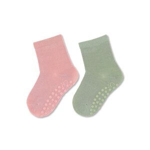 STERNTALER Ponožky protišmykové Bambusové ABS 2ks v balení ružová dievča veľ. 20 12-24m