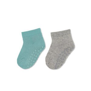 STERNTALER Ponožky protišmykové krátke ABS 2ks v balení zelená chlapec veľ. 22 12-24m