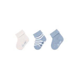 STERNTALER Ponožky krátke bavlna GOTS 3 ks v balení modrá chlapec veľ. 18 6-12m
