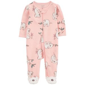 CARTER'S Overal na zips Sleep&Play Pink Koala dievča NB/ veľ. 56