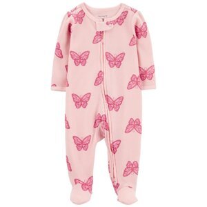 CARTER'S Overal na zips Sleep&Play Pink Butterfly dievča NB/ veľ. 56