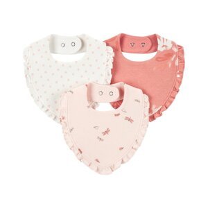 CARTER'S Podbradník Pink Floral dievča MFL 3ks