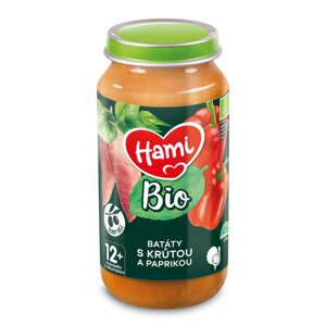EXP: 21.07.2024 HAMI BIO Príkrm mäsovo-zeleninový Batáty s morkou a paprikou 250 g,