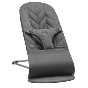 BABYBJÖRN Lehátko Bliss Anthracite Petal Woven, tmavá šedá konštrukcia