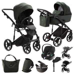 ADAMEX Kočík kombinovaný Mobi New Lux Green + CYBEX Aton B2 i-Size + základňa
