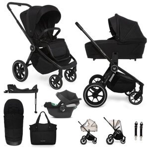 MUUVO SET Kočík 4v1 Quick 4.0 Classic black set + CYBEX Aton B2 i-Size + základňa
