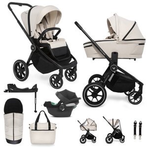 MUUVO SET Kočík 4v1 Quick 4.0 Desert sand set 2v1 + CYBEX Aton B2 i-Size + základňa
