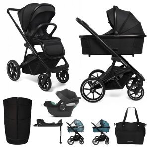 MUUVO SET Kočík 4v1 Slick 2.0 set Classic black + CYBEX Aton B2 i-Size + základňa