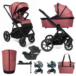 MUUVO SET Kočík 4v1 Slick 2.0 set Pure pink + CYBEX Aton B2 i-Size + základňa