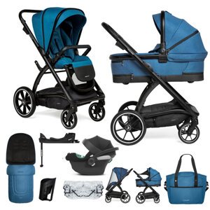 MUUVO SET Kočík 4v1 Trick set Ocean blue + CYBEX Aton B2 i-Size + základňa