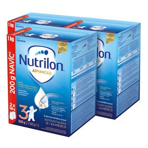 NUTRILON Mlieko batoľacie 3 Advanced od uk. 12. mesiaca 3x1000g