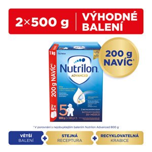 EXP: 13.09.2024 NUTRILON 5 Advanced batoľacie mlieko 1 kg, 35+
