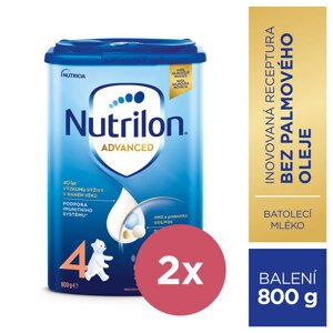 2x NUTRILON 4 Batoľacie mlieko 800 g, 24+