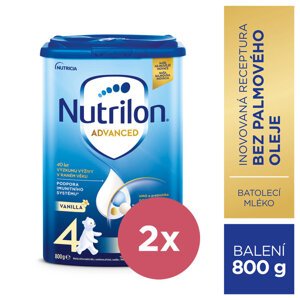 2x NUTRILON 4 Vanilla batoľacie mlieko 800 g, 24+