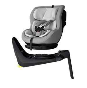THULE SET Autosedačka Elm (61-105 cm) Light Grey + Základňa Base Alfi