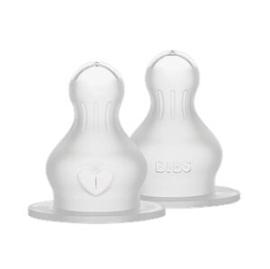BIBS Cumlíky silikonové Baby Bottle - pomalý průtok