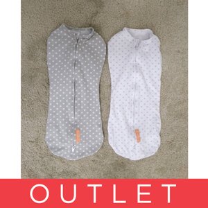 INGENUITY SUMMER Zavinovačka SwaddleMe™ Pod Grey/White Dot 2 ks