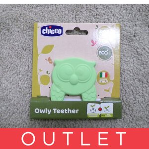 CHICCO Hryzačka Eco+ Sova Owly zelená 3m+