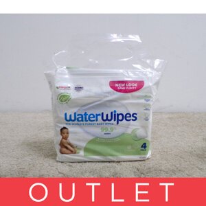 4x WATERWIPES Obrúsky vlhčené bez obsahu plastov Soapberry 60 ks (240 ks)