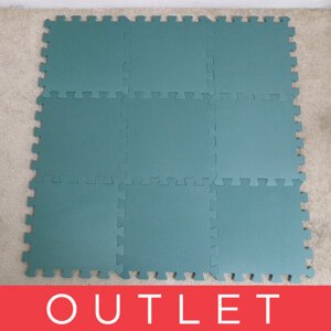 BABYDAN Hracia podložka Puzzle Dusty Green 90x90 cm
