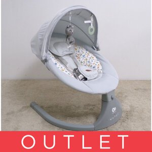 KINDERKRAFT Lehátko hojdacie s melódiou 2v1 Lumi, do 9 kg, Premium Light Grey