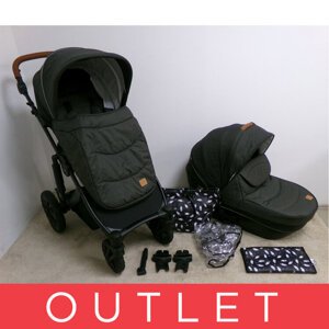 KINDERKRAFT SELECT Kočík kombinovaný Prime 2v1 Black, Premium