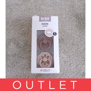 BIBS Boheme cumlíky z prírodného kaučuku 2 ks veľkosť 1, Woodchuck/Blush