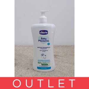 CHICCO Šampón na vlasy a telo s dávkovačom Baby Moments 92 % prírodných zložiek 750 ml