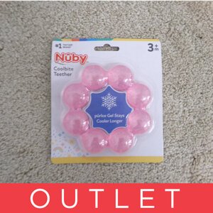 NUBY Hryzačka chladiaca IcyBite 3m + ružová