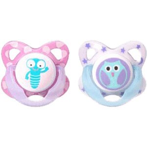 TOMMEE TIPPEE Cumlík latex ortodontické 6-12m Basic dievča 2 ks