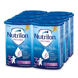 6x NUTRILON 3 HA PROSYNEO špeciálne mlieko pre malé deti 800 g