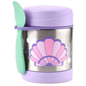 SKIP HOP Spark Style Termoska na jedlo s lyžičkou/vidličkou Mušľa 325 ml, 3r+