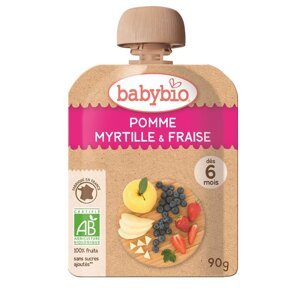 BABYBIO Kapsička Jablko čučoriedky jahody 90 g