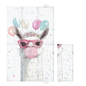 CEBA Podložka prebaľovacia cestovná (80x50) Basic Crazy Lama