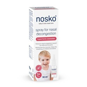 NOSKO Sprej na uvoľnenie upchatého nosa - hypertonická morská voda 30 ml