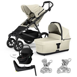 THULE Kočík 4v1 Urban Glide 4 Beige s autosedačkou Maple Black, základňou a príslušenstvom