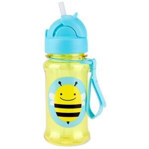 SKIP HOP Zoo tritan Fľaša so slamkou 355ml Včielka 12m+