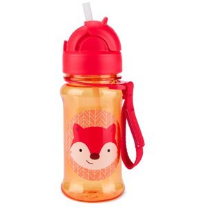 SKIP HOP Zoo tritan Fľaša so slamkou 355ml Líška 12m+