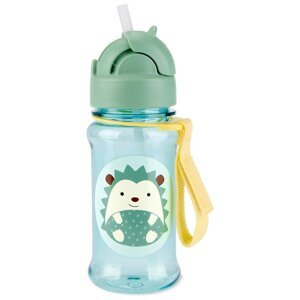 SKIP HOP Zoo tritan Fľaša so slamkou 355ml Ježko 12m+